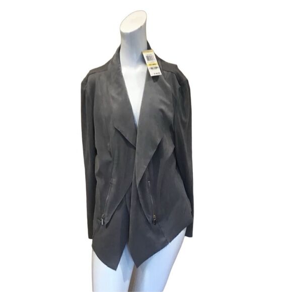 Alfani Women’s Faux Suede Jacket Gray NWT Sz.PM - Picture 1 of 4